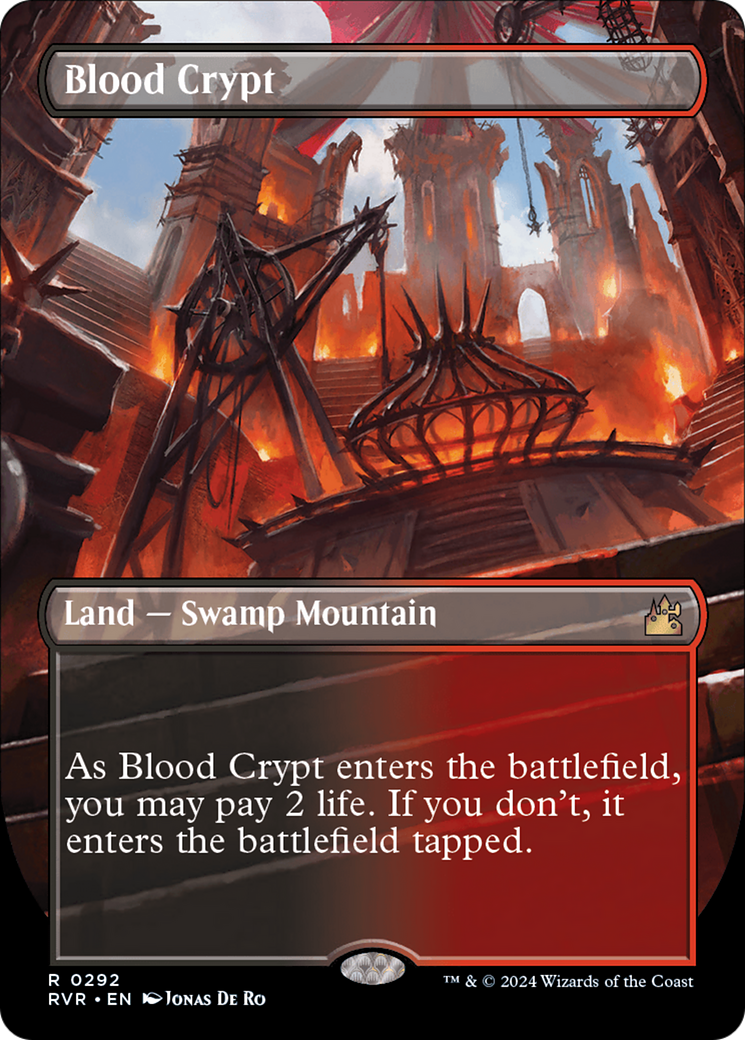 Blood Crypt (Borderless) [Ravnica Remastered] - The Mythic Store | 24h Order Processing