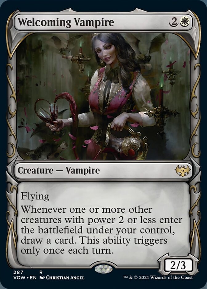 Welcoming Vampire (Showcase Fang Frame) [Innistrad: Crimson Vow] - The Mythic Store | 24h Order Processing