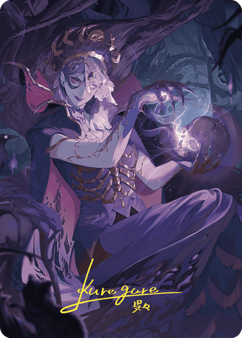 Necropotence Art Card (Gold-Stamped Signature) [Wilds of Eldraine Art Series] - The Mythic Store | 24h Order Processing