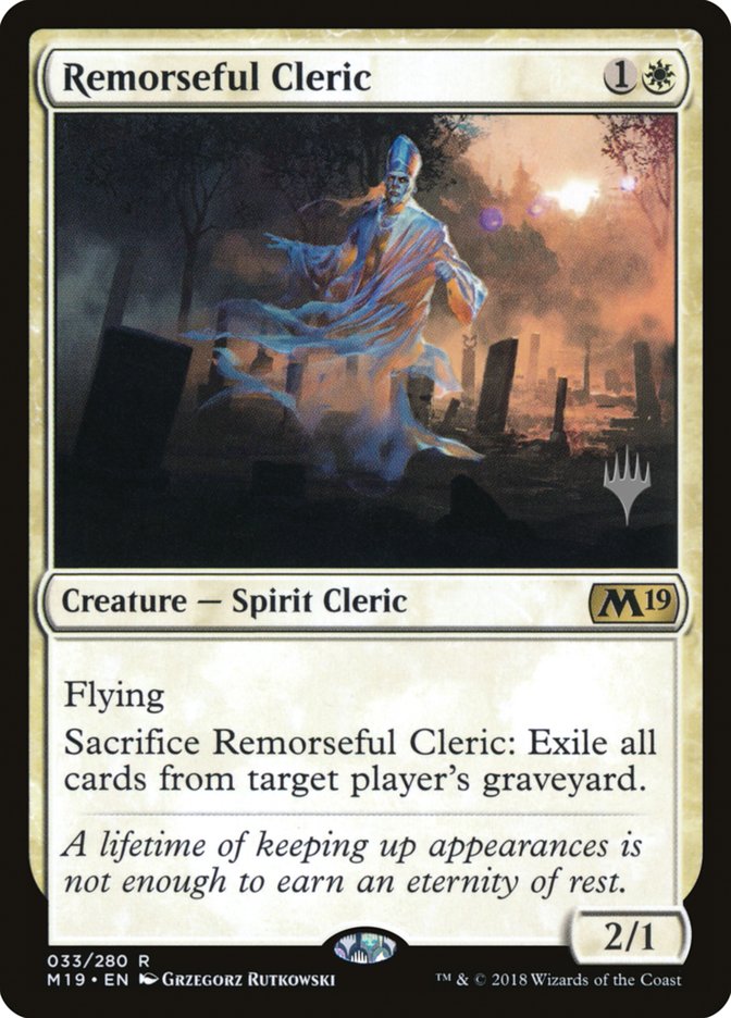 Remorseful Cleric (Promo Pack) [Core Set 2019 Promos] - The Mythic Store | 24h Order Processing