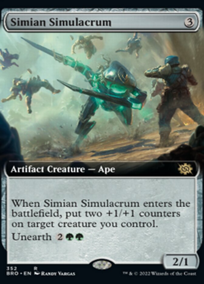 Simian Simulacrum (Extended Art) [The Brothers' War] - The Mythic Store | 24h Order Processing