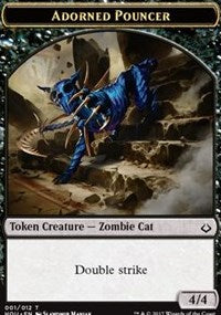 Adorned Pouncer // Warrior Double-Sided Token [Hour of Devastation Tokens] - The Mythic Store | 24h Order Processing