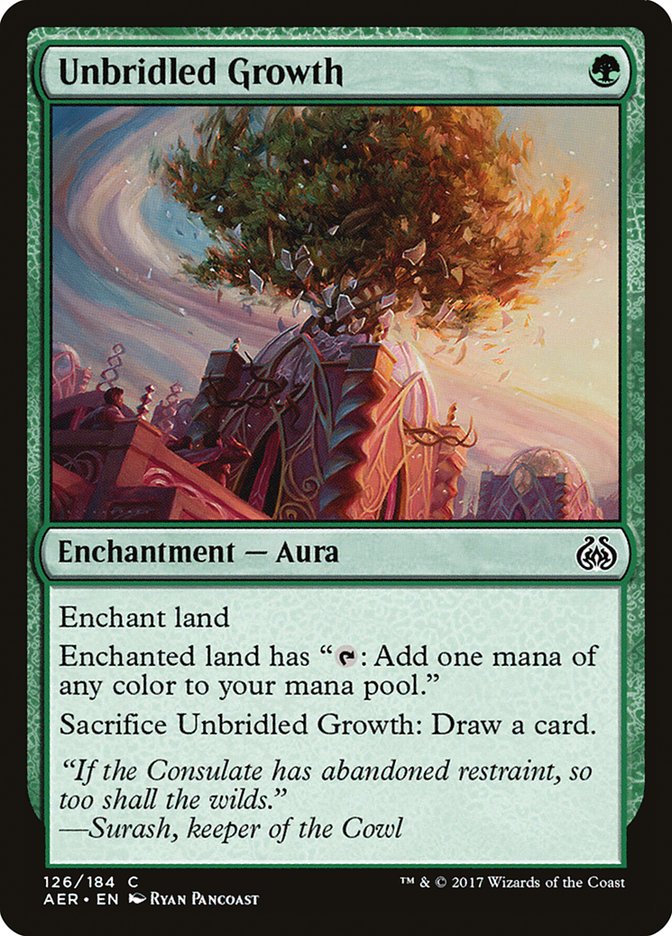 Unbridled Growth [Aether Revolt] - The Mythic Store | 24h Order Processing