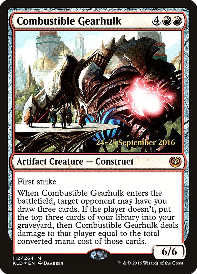 Combustible Gearhulk [Kaladesh Prerelease Promos] - The Mythic Store | 24h Order Processing
