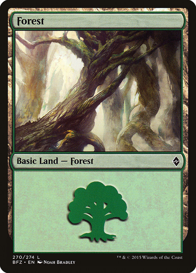 Forest (270) [Battle for Zendikar] - The Mythic Store | 24h Order Processing