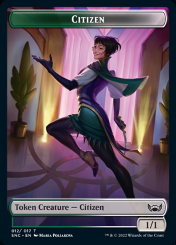 Plant // Citizen Double-Sided Token [Streets of New Capenna Commander Tokens] - The Mythic Store | 24h Order Processing