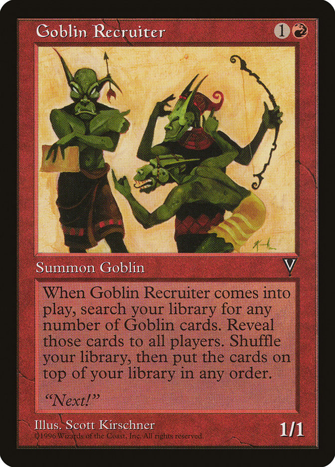 Goblin Recruiter [Visions] - The Mythic Store | 24h Order Processing