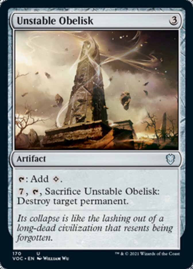 Unstable Obelisk [Innistrad: Crimson Vow Commander] - The Mythic Store | 24h Order Processing