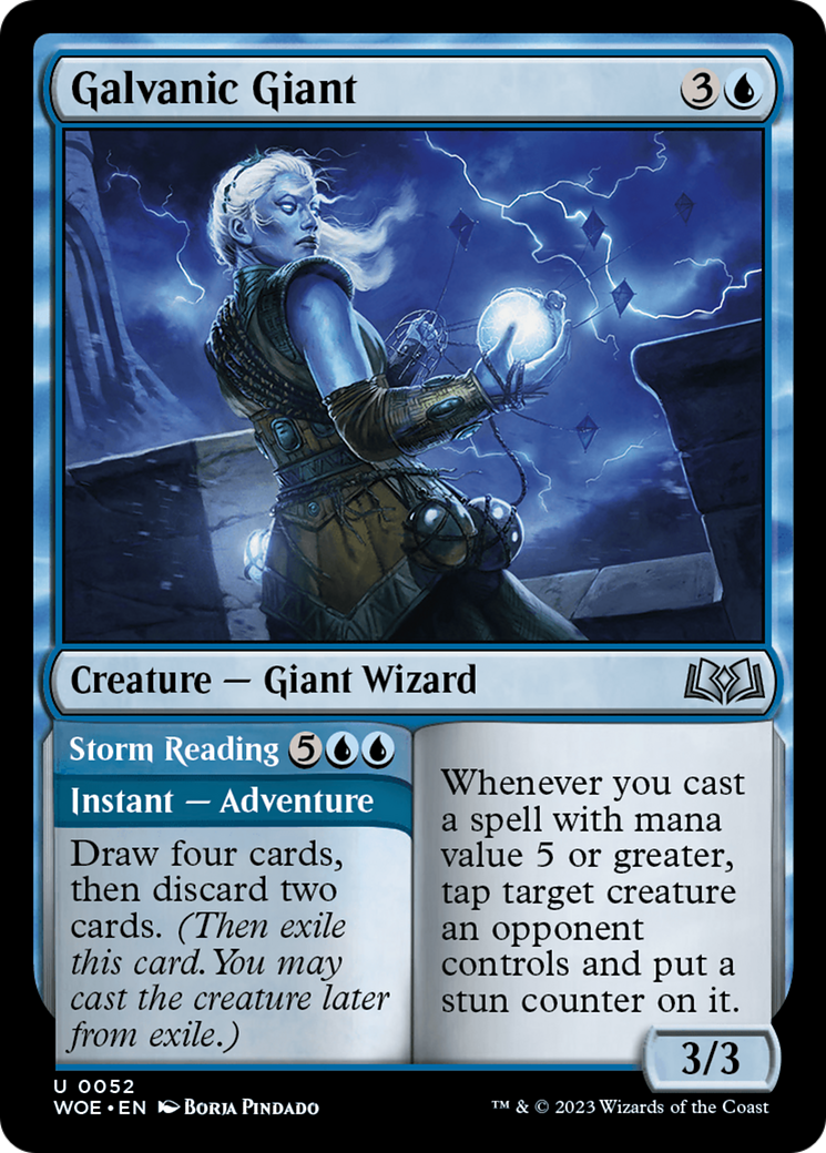 Galvanic Giant // Storm Reading [Wilds of Eldraine] - The Mythic Store | 24h Order Processing