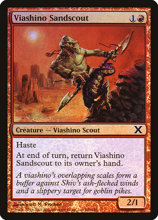 Viashino Sandscout (Premium Foil) [Tenth Edition] - The Mythic Store | 24h Order Processing