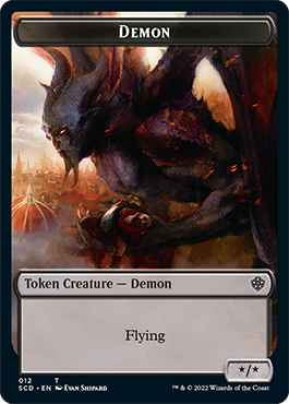 Demon // Demon Double-Sided Token [Starter Commander Decks] - The Mythic Store | 24h Order Processing