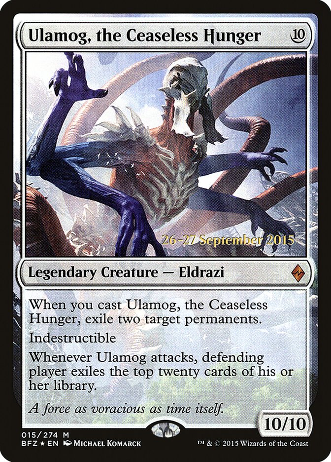 Ulamog, the Ceaseless Hunger [Battle for Zendikar Prerelease Promos] - The Mythic Store | 24h Order Processing