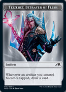 Tezzeret, Betrayer of Flesh Emblem [Kamigawa: Neon Dynasty Tokens] - The Mythic Store | 24h Order Processing