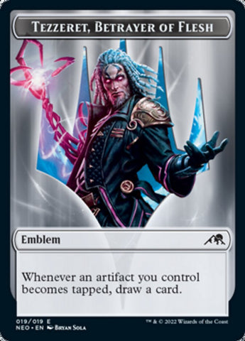 Tezzeret, Betrayer of Flesh Emblem [Kamigawa: Neon Dynasty Tokens] - The Mythic Store | 24h Order Processing