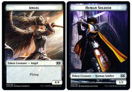 Angel // Human Soldier Double-Sided Token [Double Masters Tokens] - The Mythic Store | 24h Order Processing