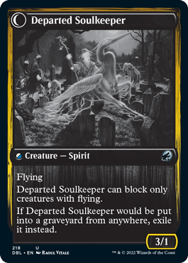 Devoted Grafkeeper // Departed Soulkeeper [Innistrad: Double Feature] - The Mythic Store | 24h Order Processing