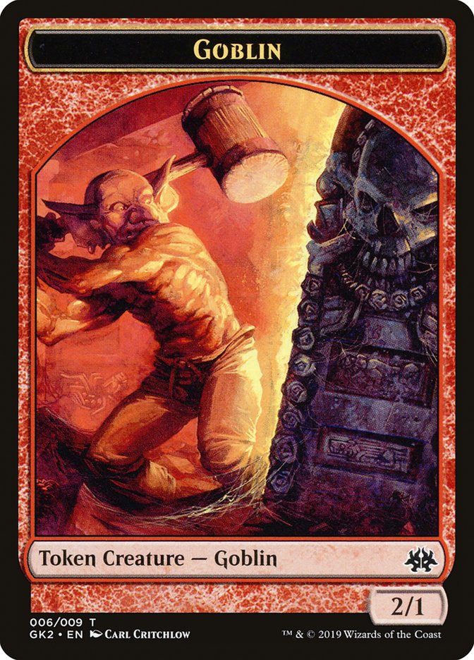 Dragon // Goblin Double-Sided Token [Ravnica Allegiance Guild Kit Tokens] - The Mythic Store | 24h Order Processing
