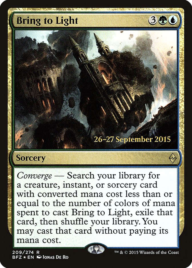 Bring to Light [Battle for Zendikar Prerelease Promos] - The Mythic Store | 24h Order Processing