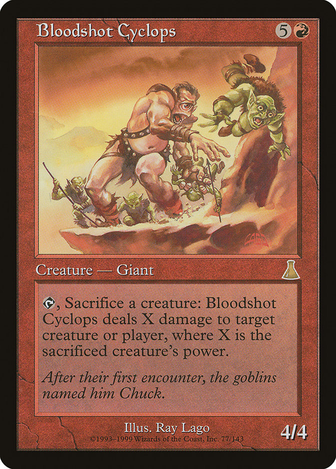 Bloodshot Cyclops [Urza's Destiny] - The Mythic Store | 24h Order Processing