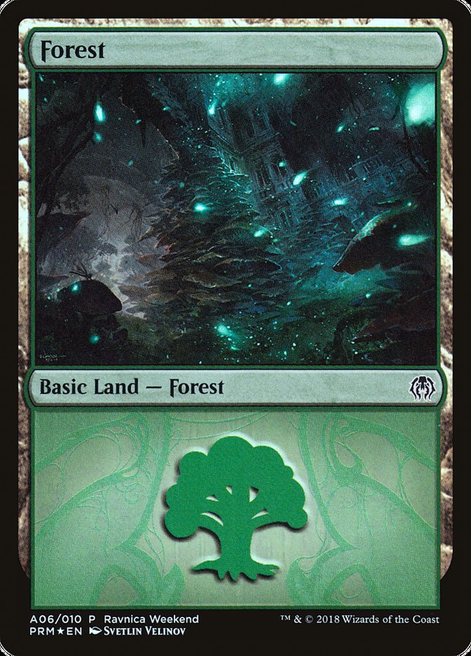 Forest (A06) [Ravnica Allegiance Ravnica Weekend] - The Mythic Store | 24h Order Processing