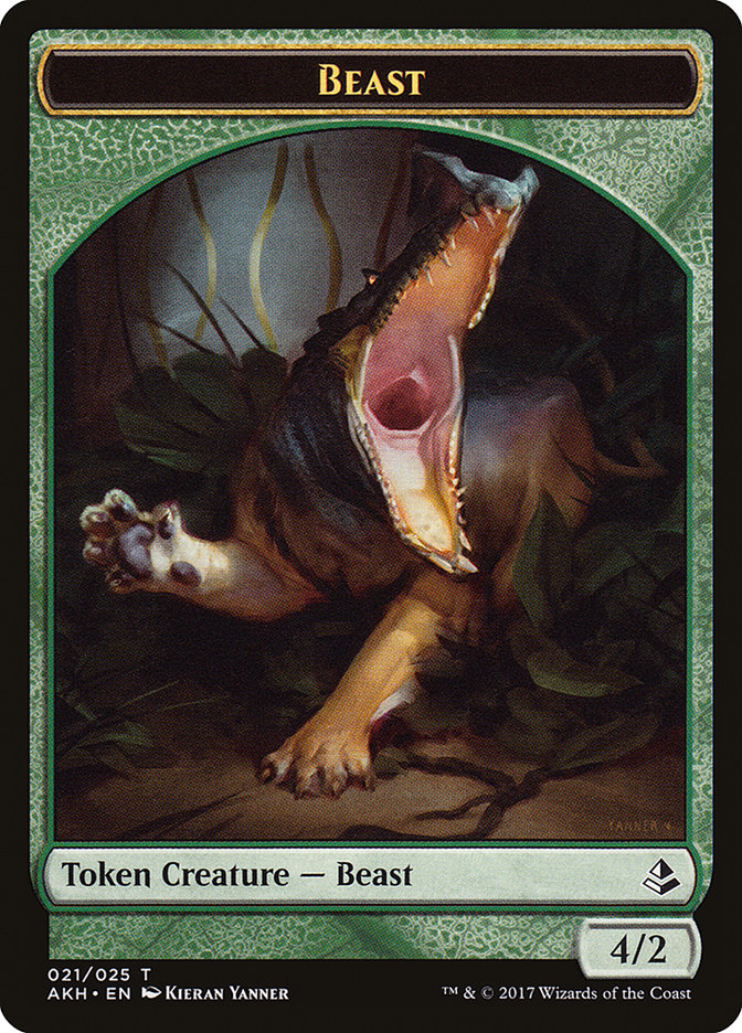 Beast Token [Amonkhet Tokens] - The Mythic Store | 24h Order Processing