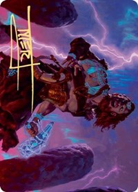 Toralf, God of Fury Art Card (Gold-Stamped Signature) [Kaldheim Art Series] - The Mythic Store | 24h Order Processing