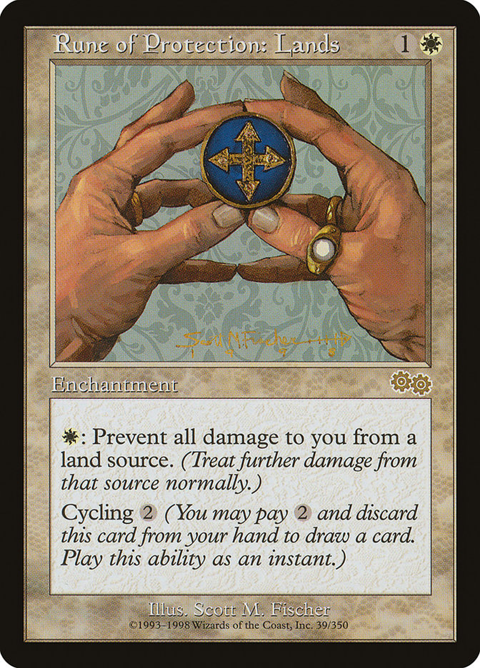 Rune of Protection: Lands [Urza's Saga] - The Mythic Store | 24h Order Processing