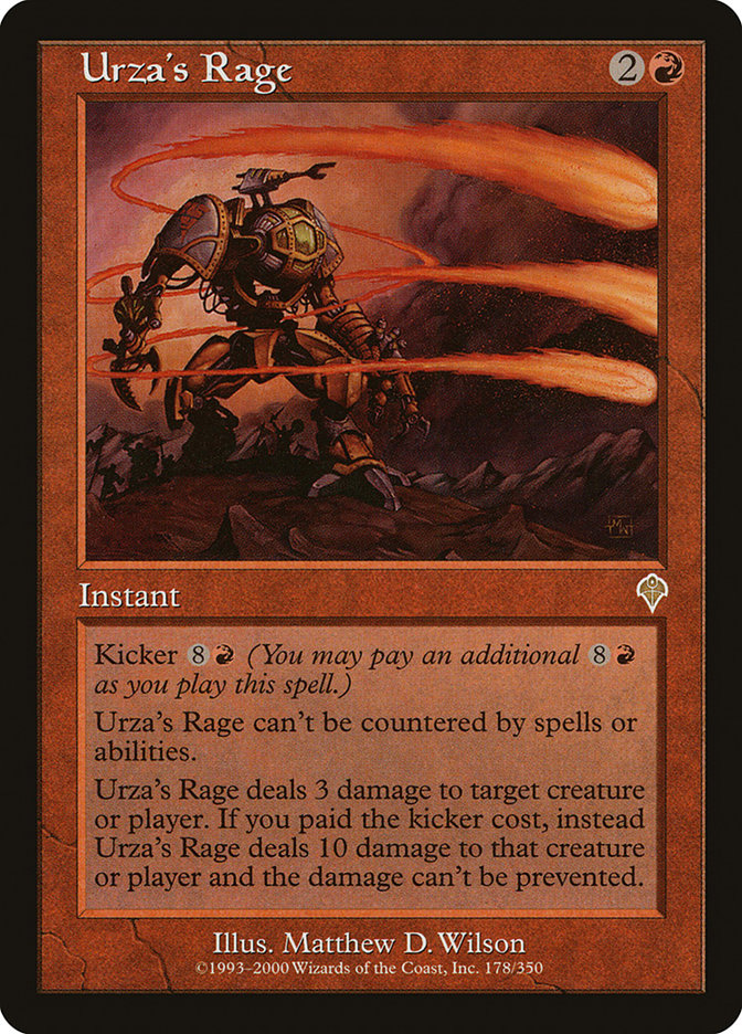 Urza's Rage [Invasion] - The Mythic Store | 24h Order Processing