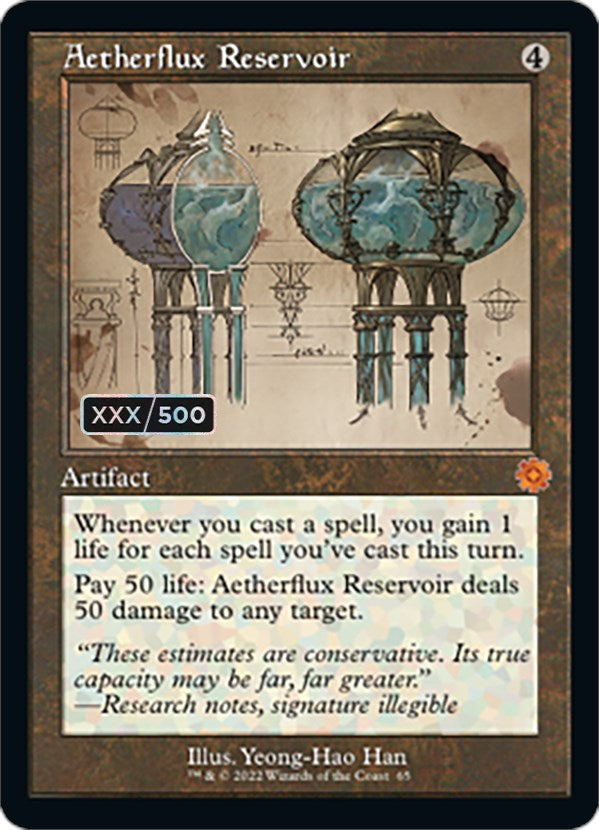 Aetherflux Reservoir (Retro Schematic) (Serialized) [The Brothers' War Retro Artifacts] - The Mythic Store | 24h Order Processing