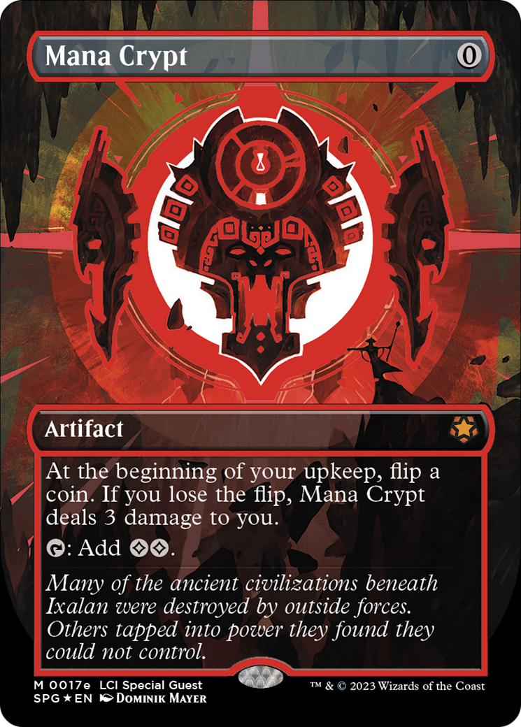 Mana Crypt (0017e) (Borderless) [The Lost Caverns of Ixalan Special Guests] - The Mythic Store | 24h Order Processing