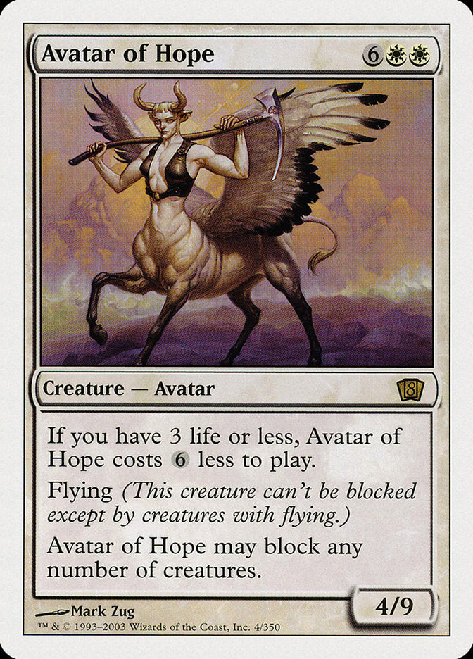 Avatar of Hope [Eighth Edition] - The Mythic Store | 24h Order Processing