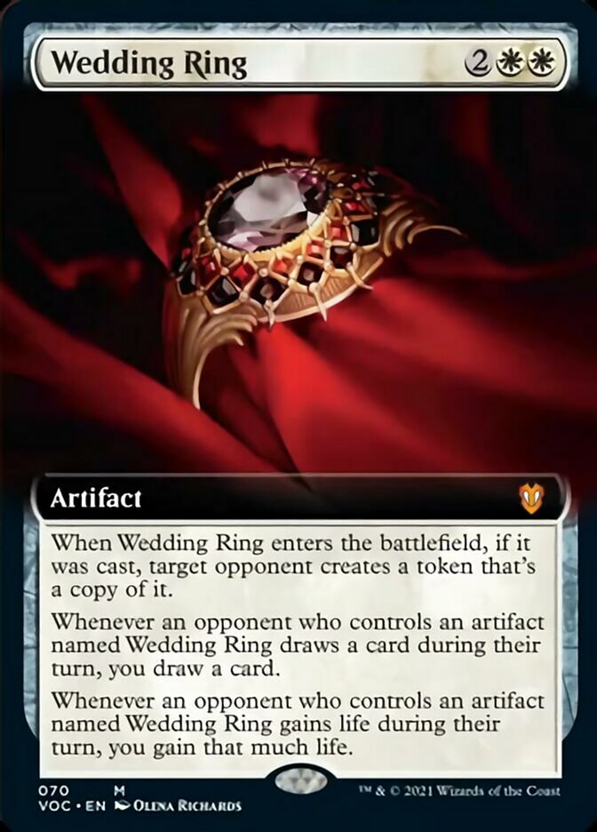Wedding Ring (Extended Art) [Innistrad: Crimson Vow Commander] - The Mythic Store | 24h Order Processing