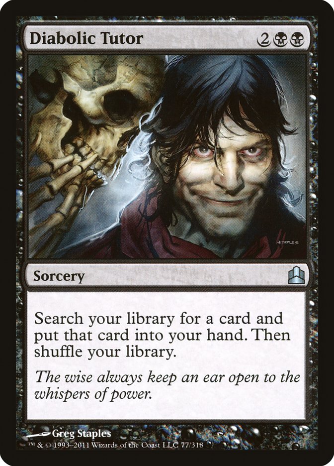 Diabolic Tutor [Commander 2011] - The Mythic Store | 24h Order Processing