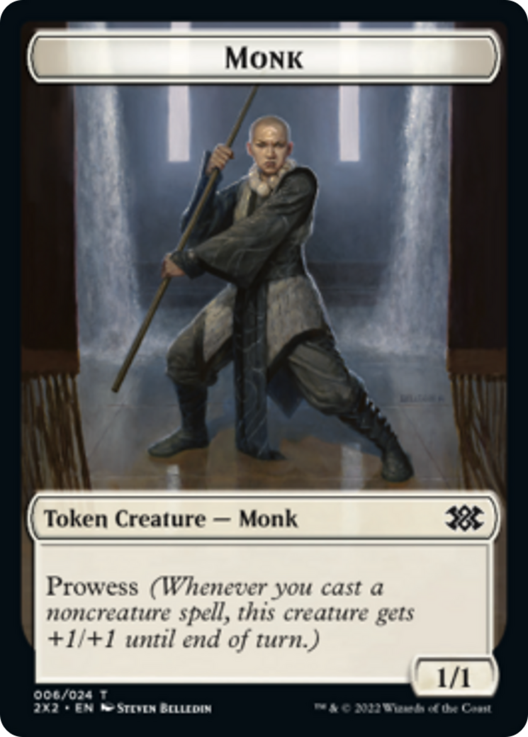 Spider // Monk Double-Sided Token [Double Masters 2022 Tokens] - The Mythic Store | 24h Order Processing