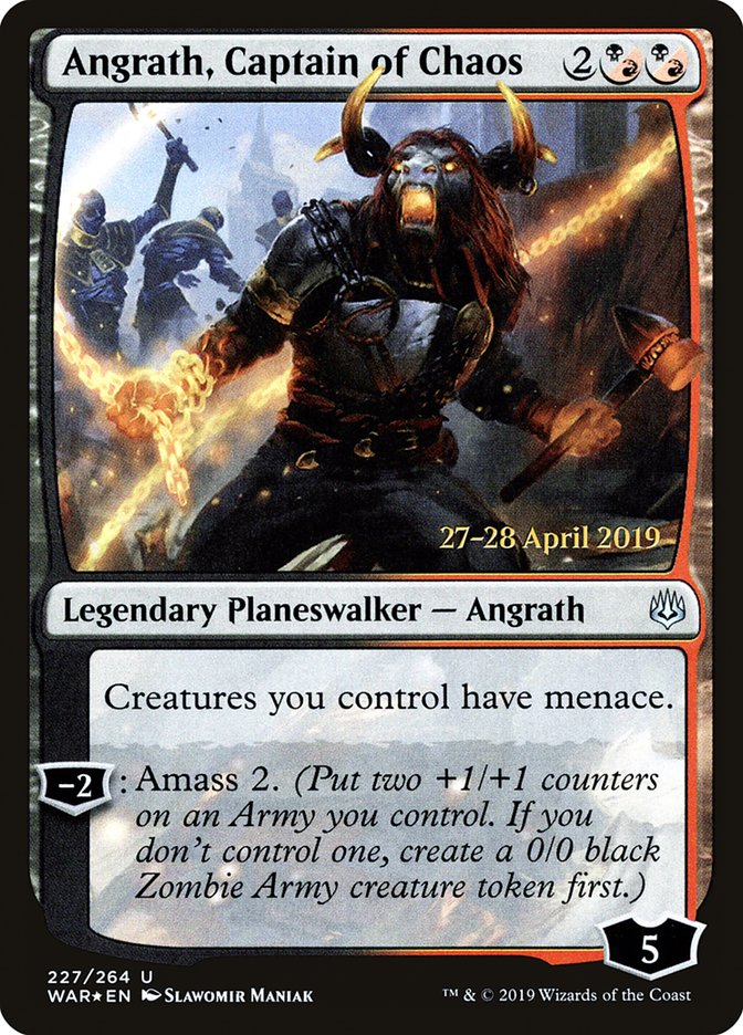 Angrath, Captain of Chaos [War of the Spark Prerelease Promos] - The Mythic Store | 24h Order Processing