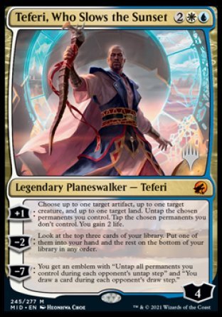 Teferi, Who Slows the Sunset (Promo Pack) [Innistrad: Midnight Hunt Promos] - The Mythic Store | 24h Order Processing