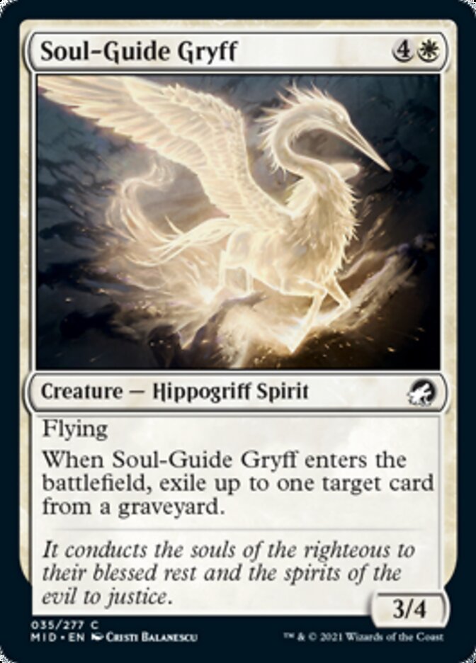 Soul-Guide Gryff [Innistrad: Midnight Hunt] - The Mythic Store | 24h Order Processing