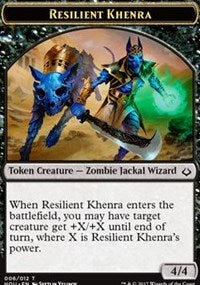 Resilient Khenra // Cat Double-Sided Token [Hour of Devastation Tokens] - The Mythic Store | 24h Order Processing