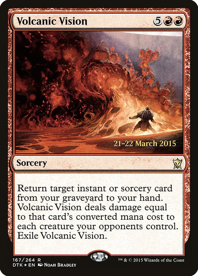 Volcanic Vision [Dragons of Tarkir Prerelease Promos] - The Mythic Store | 24h Order Processing