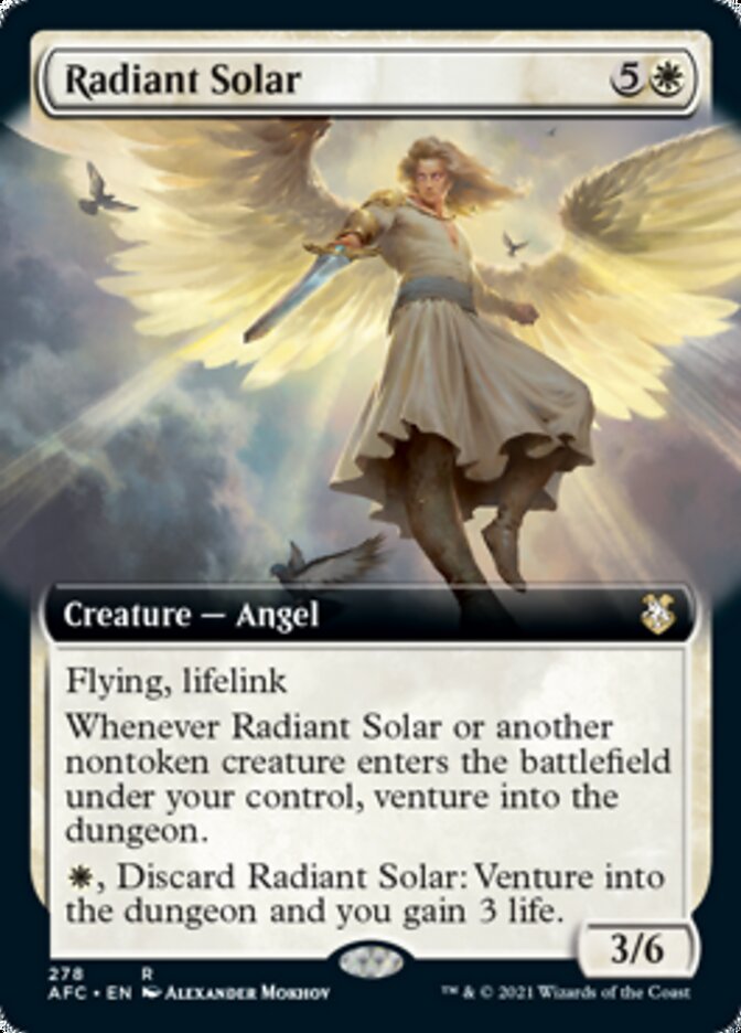 Radiant Solar (Extended Art) [Dungeons & Dragons: Adventures in the Forgotten Realms Commander] - The Mythic Store | 24h Order Processing