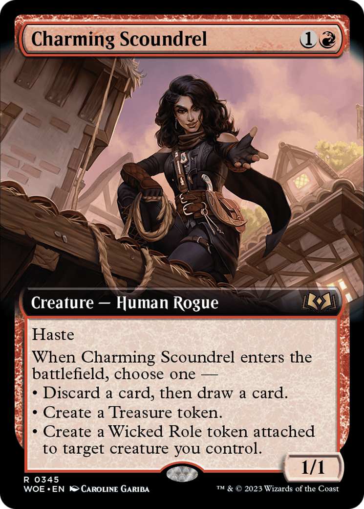 Charming Scoundrel (Extended Art) [Wilds of Eldraine] - The Mythic Store | 24h Order Processing