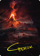 Valley of Gorgoroth Art Card (Gold-Stamped Signature) [The Lord of the Rings: Tales of Middle-earth Art Series] - The Mythic Store | 24h Order Processing