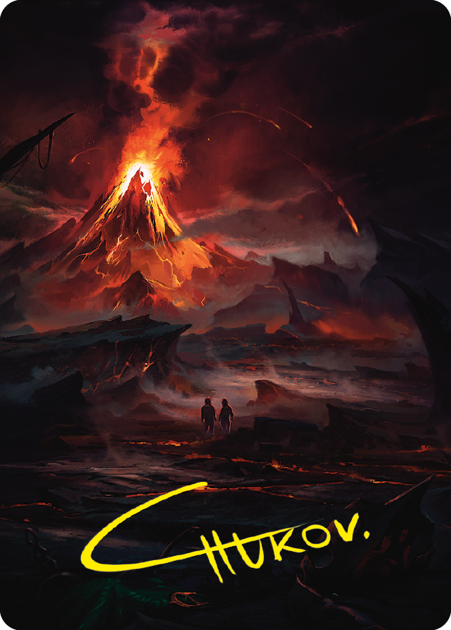 Valley of Gorgoroth Art Card (Gold-Stamped Signature) [The Lord of the Rings: Tales of Middle-earth Art Series] - The Mythic Store | 24h Order Processing