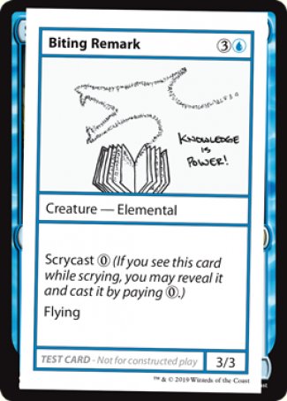 Biting Remark (2021 Edition) [Mystery Booster Playtest Cards] - The Mythic Store | 24h Order Processing