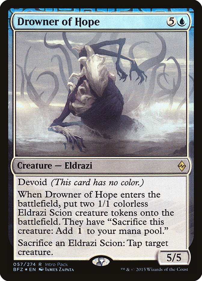 Drowner of Hope (Intro Pack) [Battle for Zendikar Promos] - The Mythic Store | 24h Order Processing
