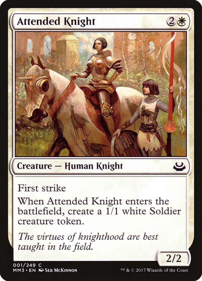Attended Knight [Modern Masters 2017] - The Mythic Store | 24h Order Processing