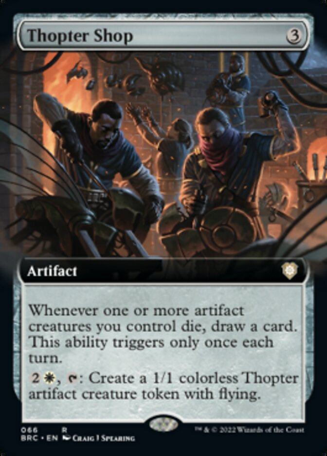 Thopter Shop (Extended Art) [The Brothers' War Commander] - The Mythic Store | 24h Order Processing
