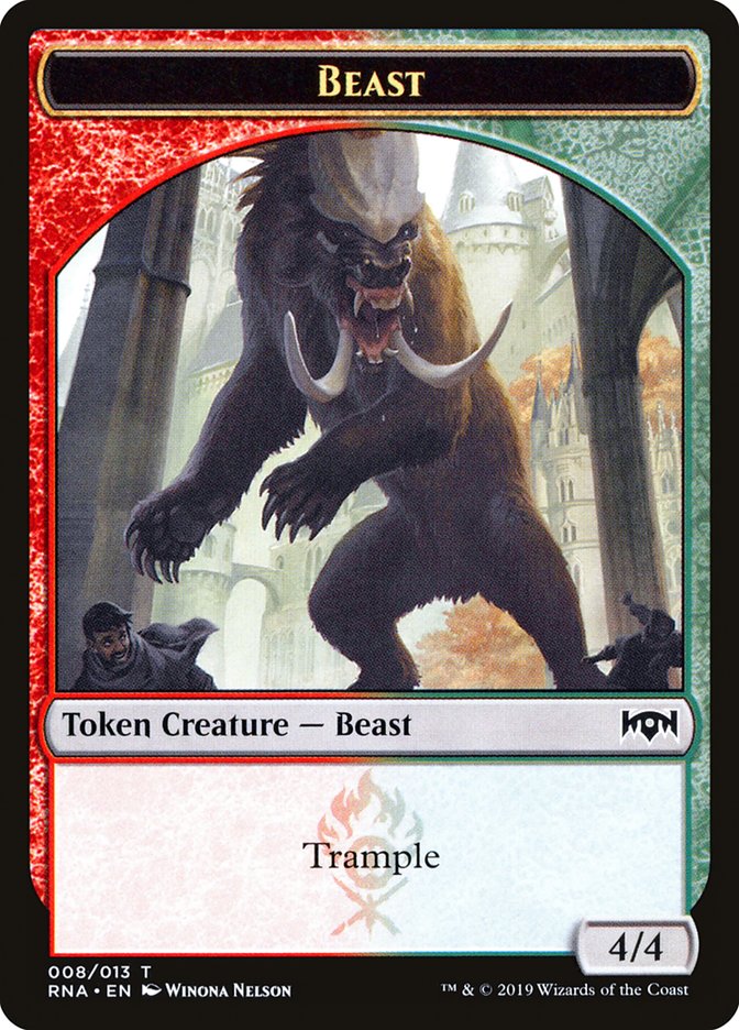 Beast Token [Ravnica Allegiance Tokens] - The Mythic Store | 24h Order Processing