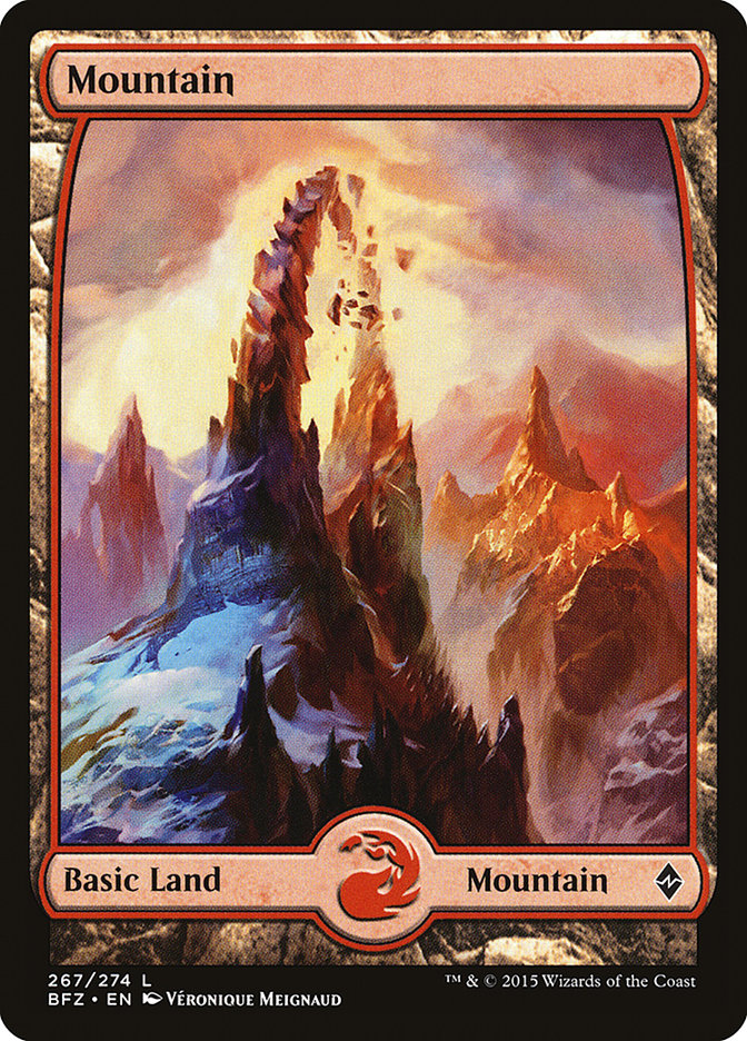 Mountain (267) (Full Art) [Battle for Zendikar] - The Mythic Store | 24h Order Processing