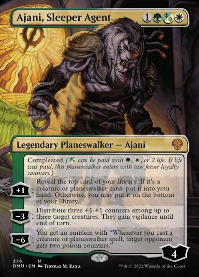 Ajani, Sleeper Agent (Borderless) (376) [Dominaria United] - The Mythic Store | 24h Order Processing